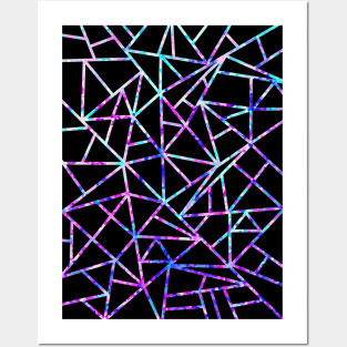 Geometrical Design Glitter Posters and Art